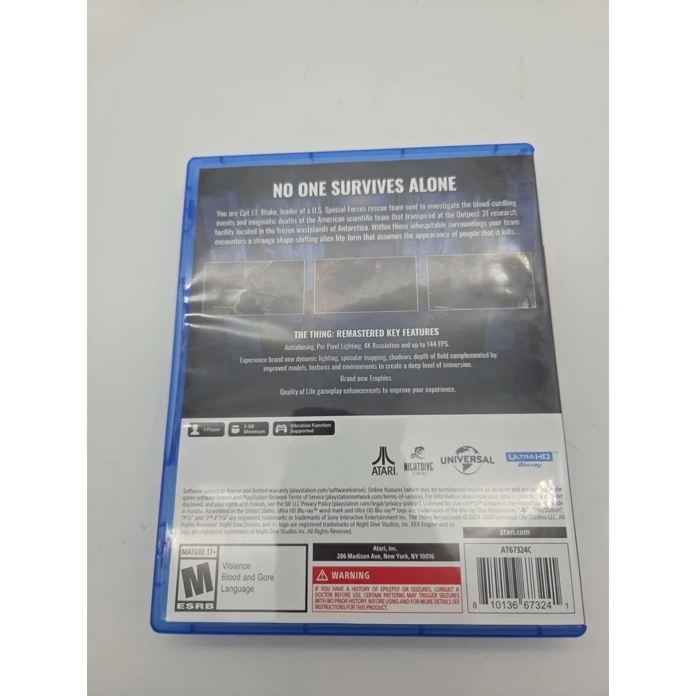 The Thing: Remastered - PlayStation 5 PS5 Game